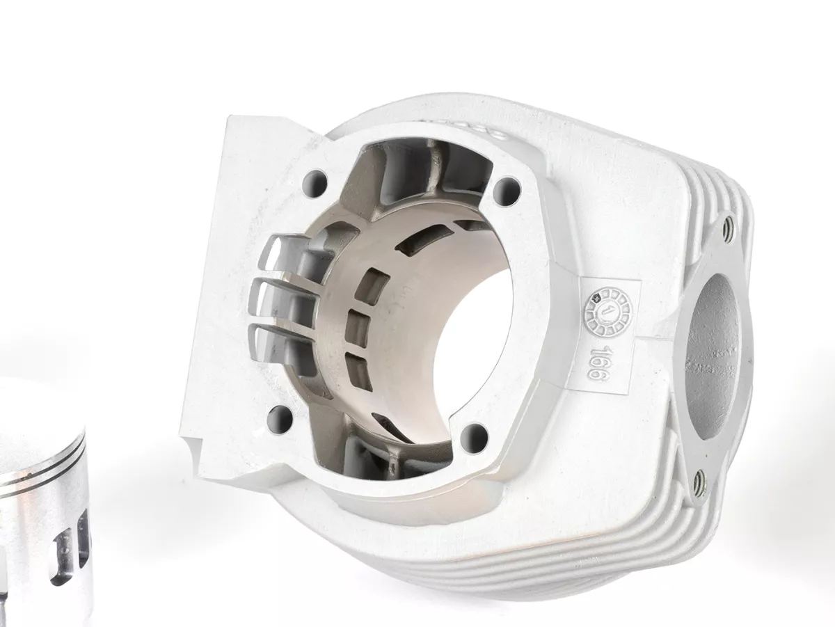 Tuningkit -PINASCO 206ccm 3 Kanal Aluminium EVO MINI SET Ø=66mm, s=60mm- Vespa PX125, PX150, Cosa125, Cosa150, LML Star 125/150, Stella 125/150 - inkl. Zylinder, Kurbelwelle, Auspuff