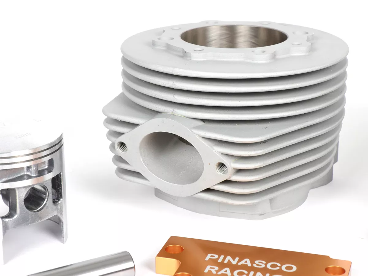 Tuningkit -PINASCO 206ccm 3 Kanal Aluminium EVO MINI SET Ø=66mm, s=60mm- Vespa PX125, PX150, Cosa125, Cosa150, LML Star 125/150, Stella 125/150 - inkl. Zylinder, Kurbelwelle, Auspuff