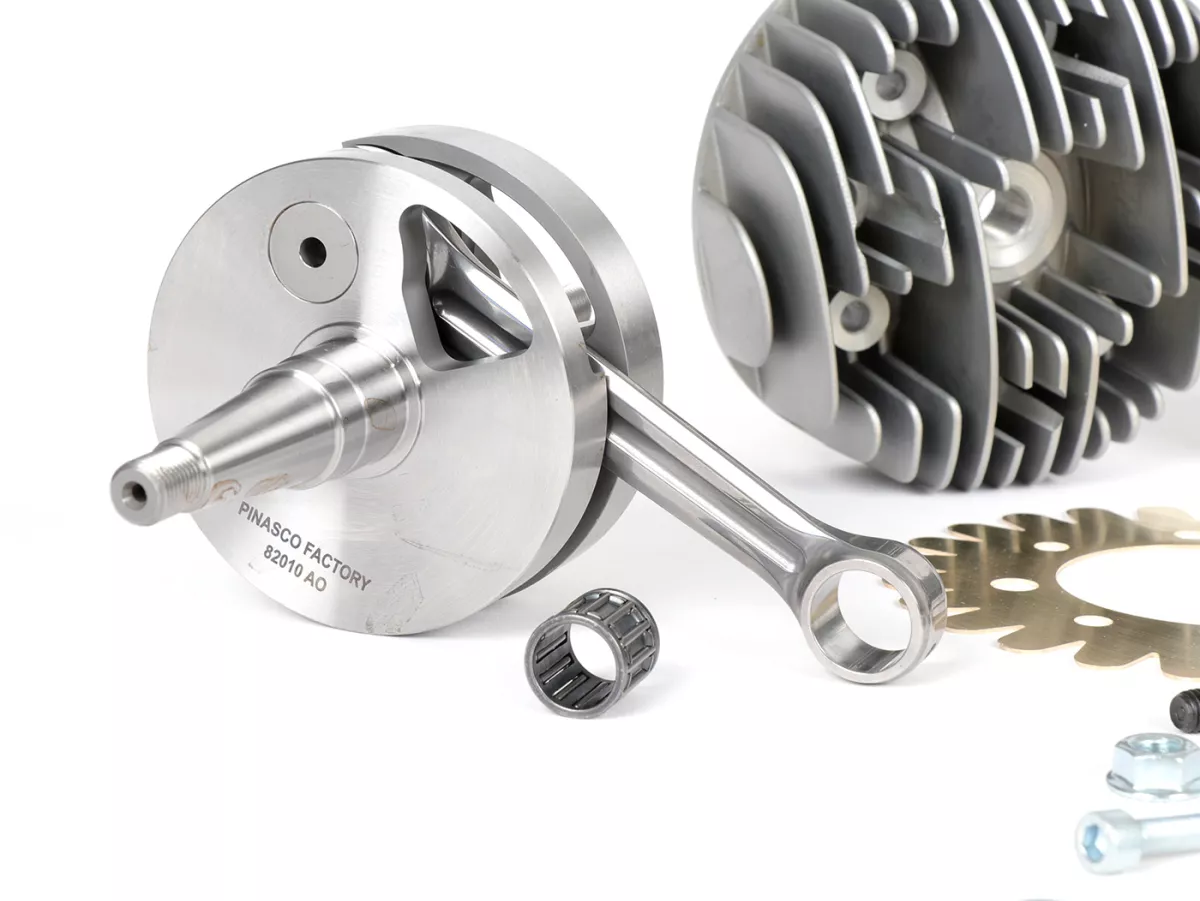Tuningkit -PINASCO 206ccm 3 Kanal Aluminium EVO MINI SET Ø=66mm, s=60mm- Vespa PX125, PX150, Cosa125, Cosa150, LML Star 125/150, Stella 125/150 - inkl. Zylinder, Kurbelwelle, Auspuff