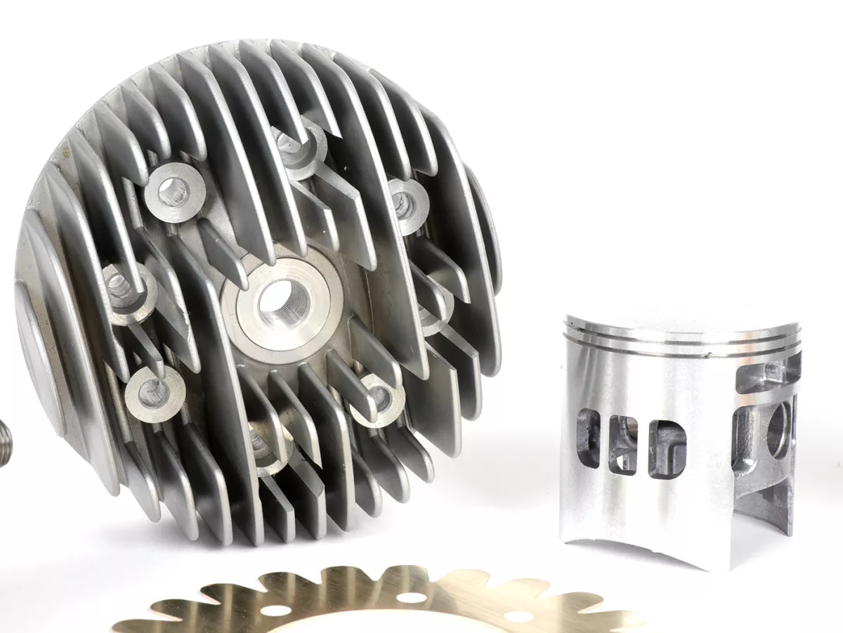 Tuningkit -PINASCO 206ccm 3 Kanal Aluminium EVO MINI SET Ø=66mm, s=60mm- Vespa PX125, PX150, Cosa125, Cosa150, LML Star 125/150, Stella 125/150 - inkl. Zylinder, Kurbelwelle, Auspuff