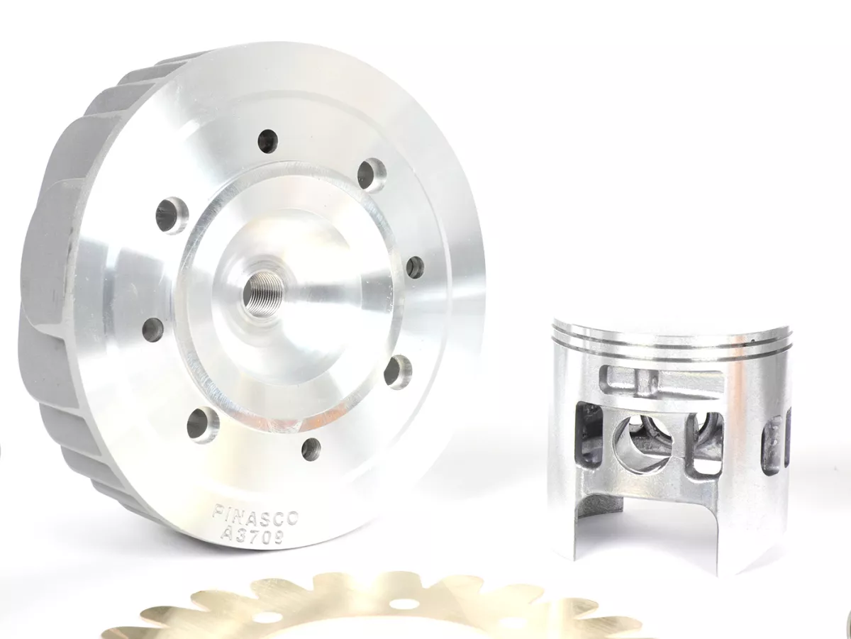 Tuningkit -PINASCO 206ccm 3 Kanal Aluminium EVO MINI SET Ø=66mm, s=60mm- Vespa PX125, PX150, Cosa125, Cosa150, LML Star 125/150, Stella 125/150 - inkl. Zylinder, Kurbelwelle, Auspuff