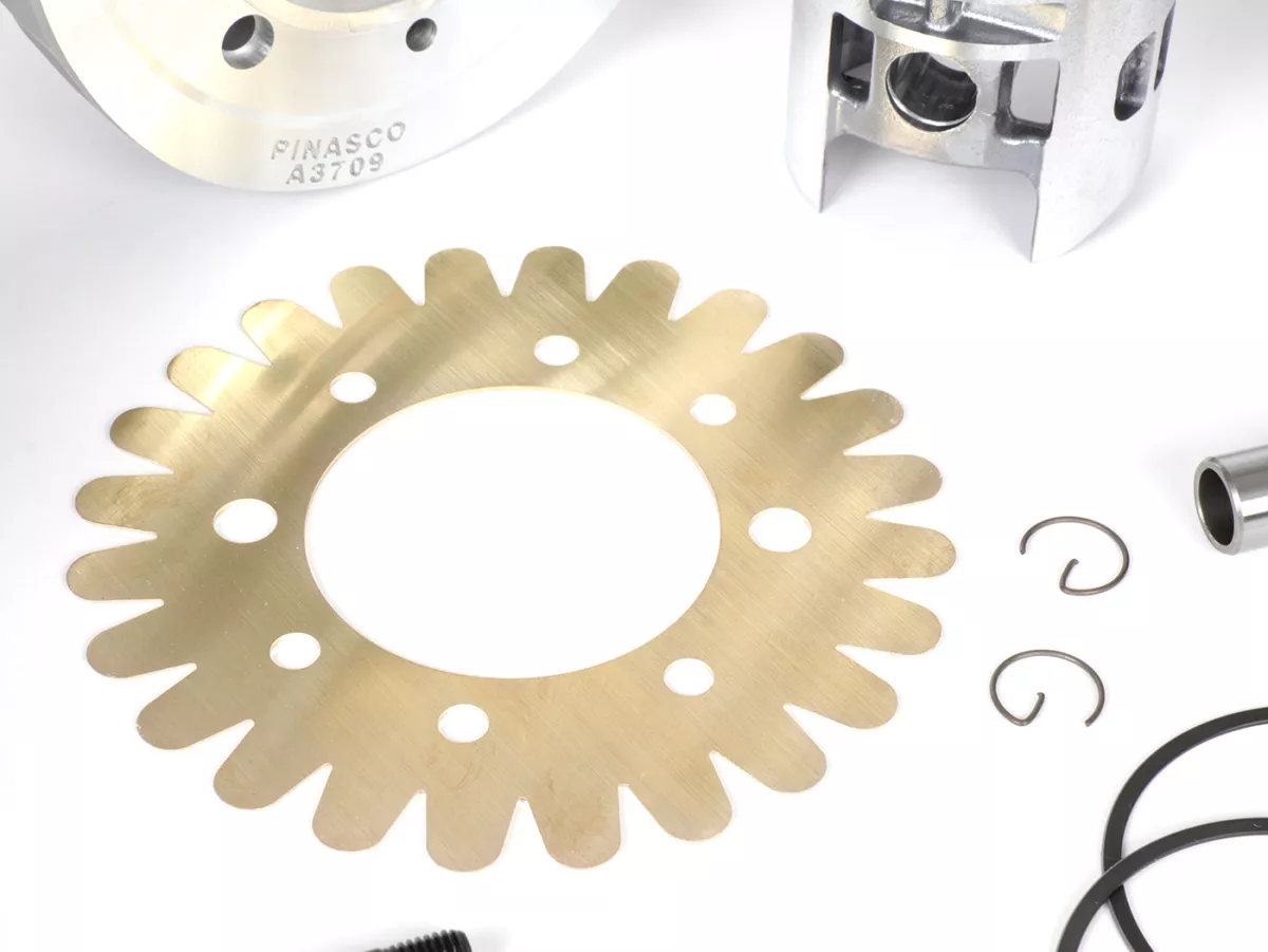 Tuningkit -PINASCO 206ccm 3 Kanal Aluminium EVO MINI SET Ø=66mm, s=60mm- Vespa PX125, PX150, Cosa125, Cosa150, LML Star 125/150, Stella 125/150 - inkl. Zylinder, Kurbelwelle, Auspuff