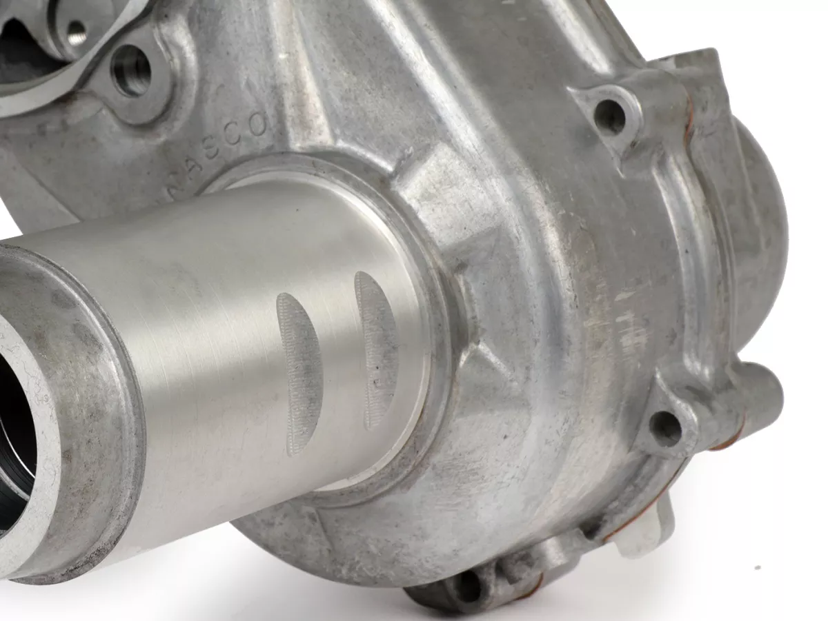 Motorhuis incl. krukas (slag=57mm) -PINASCO Super Slave (membraaninlaat)- 4 tapeinden (geschikt voor cilinder type PX125-150) - Vespa Wideframe, Faro Basso, Vespa 1953-1959, VM, VN, ACMA, VB1T, VGL1T, VL1T, GS150