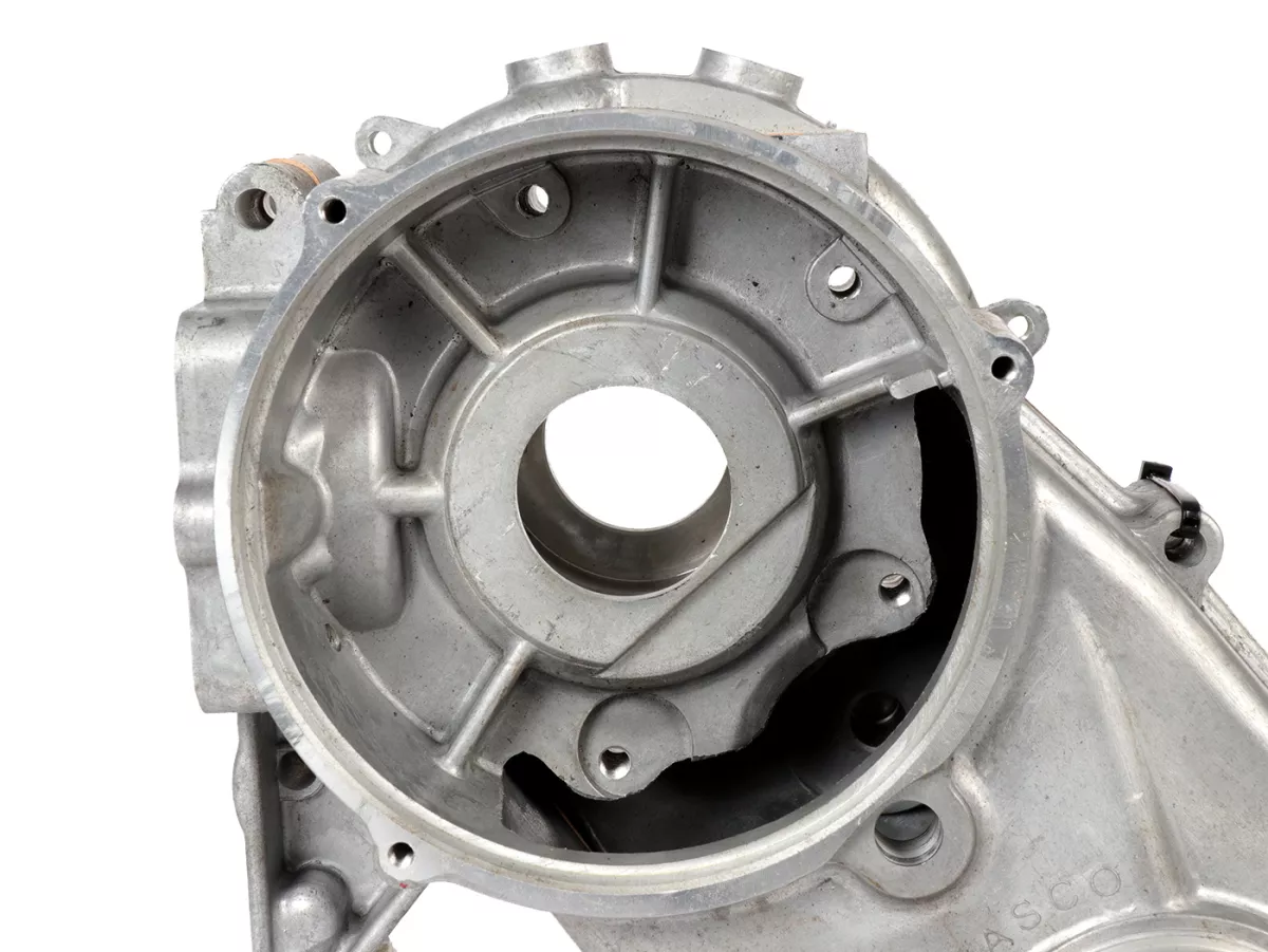 Motorhuis incl. krukas (slag=57mm) -PINASCO Super Slave (membraaninlaat)- 4 tapeinden (geschikt voor cilinder type PX125-150) - Vespa Wideframe, Faro Basso, Vespa 1953-1959, VM, VN, ACMA, VB1T, VGL1T, VL1T, GS150