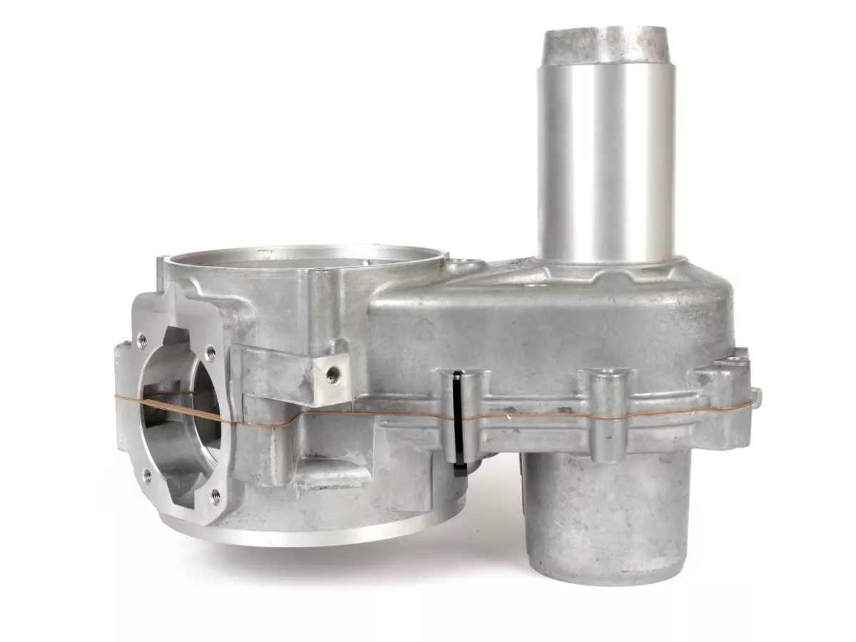 Motorhuis incl. krukas (slag=57mm) -PINASCO Super Slave (membraaninlaat)- 4 tapeinden (geschikt voor cilinder type PX125-150) - Vespa Wideframe, Faro Basso, Vespa 1953-1959, VM, VN, ACMA, VB1T, VGL1T, VL1T, GS150