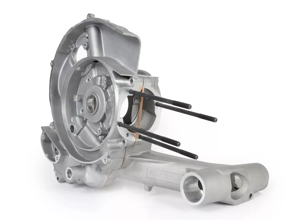 Cárter motor -PINASCO Slave Mega 8x, toma de membrana Ø34mm- Vespa PX200 Elestart