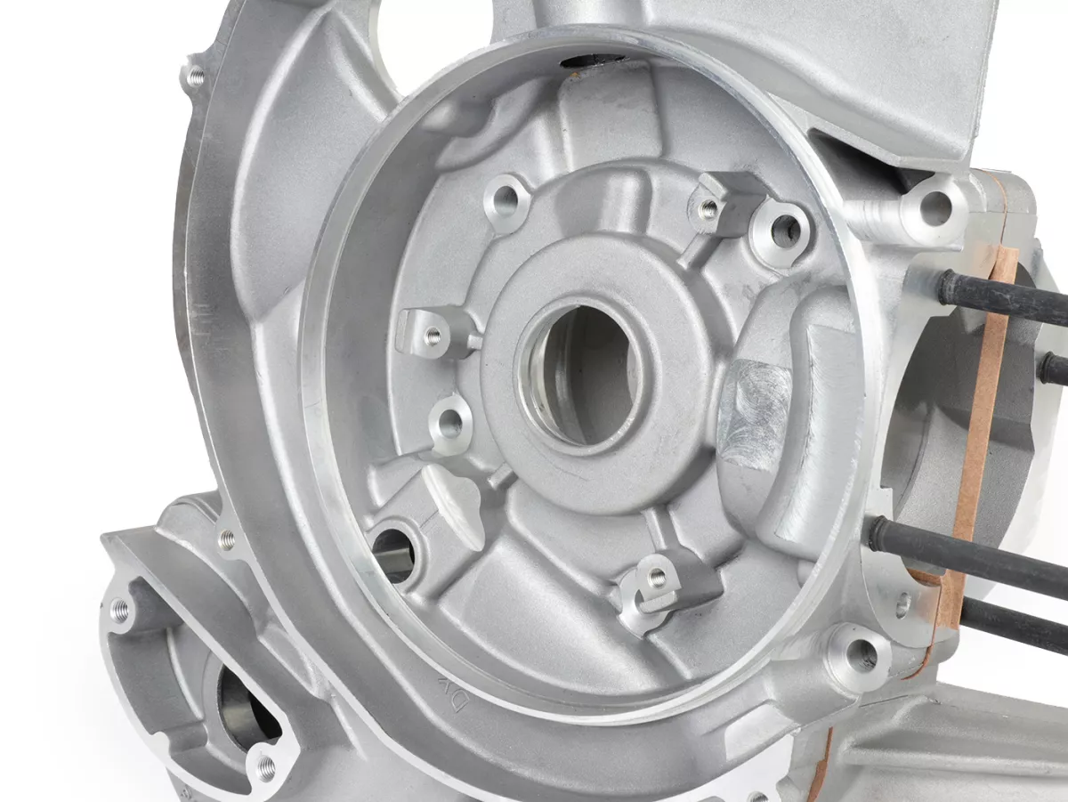 Cárter motor -PINASCO Slave Mega 8x, toma de membrana Ø34mm- Vespa PX200 Elestart