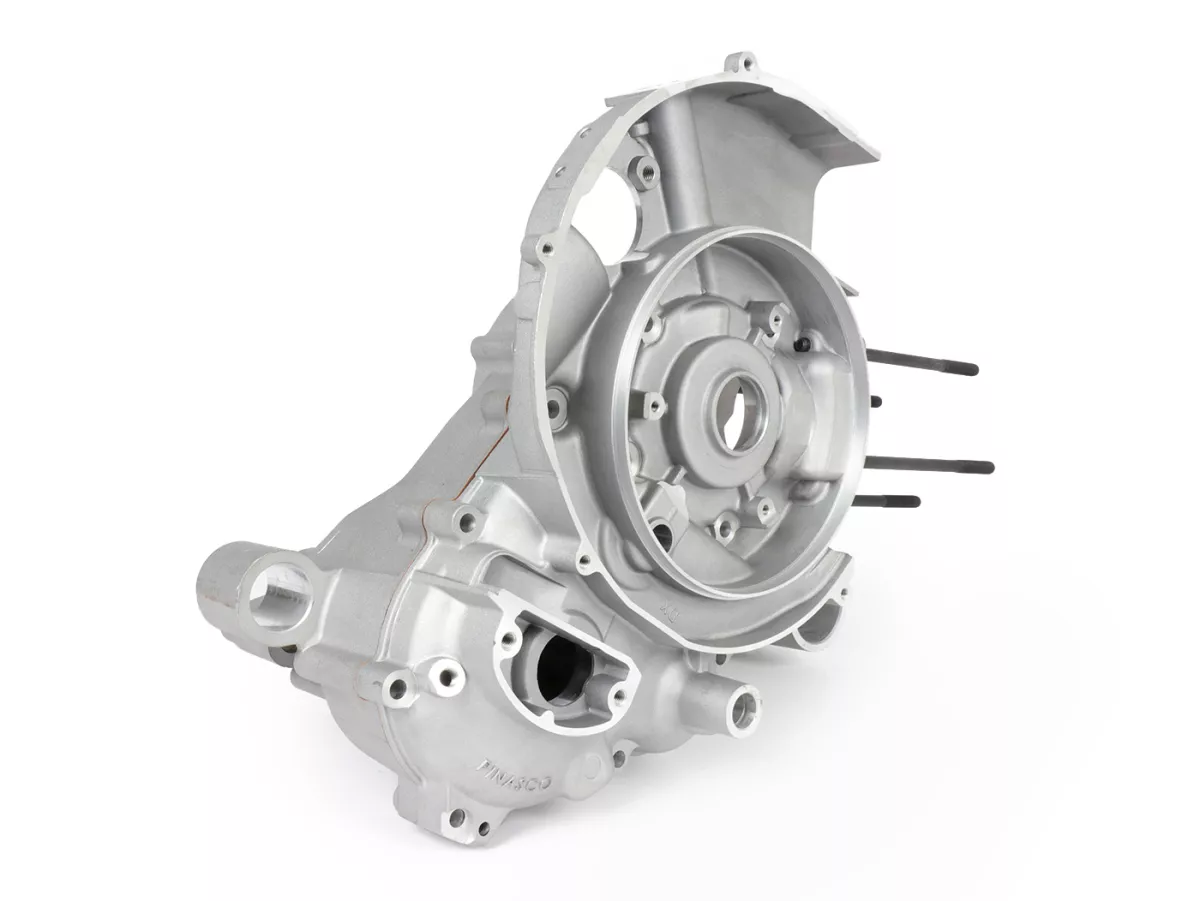 Cárter motor -PINASCO Slave Mega 8x, toma de membrana Ø34mm- Vespa PX200 Elestart