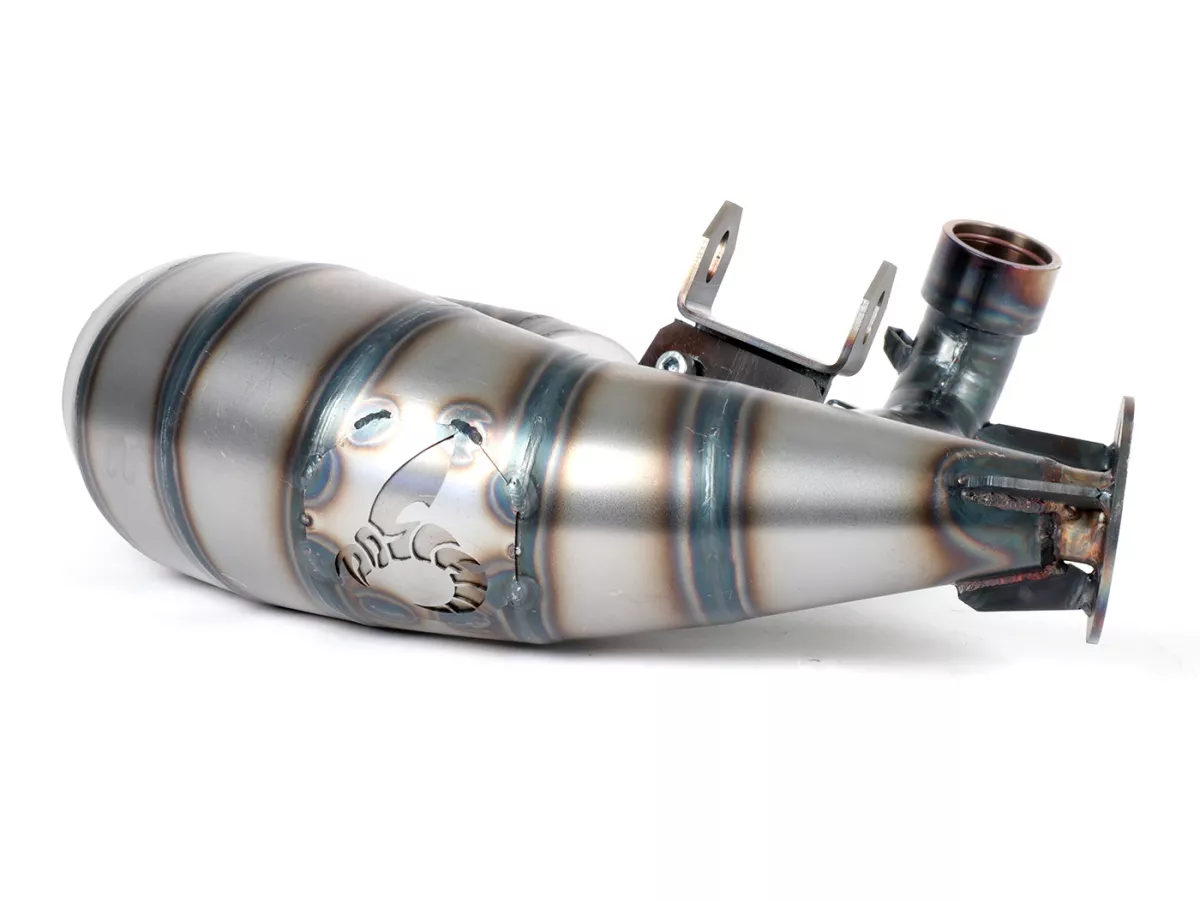 Exhaust -POSCH PERFORMANCE NESSI- Vespa PX200, Rally200, exhaust stub Ø44,5mm for e.g. Malossi 210 Sport, MHR210/221