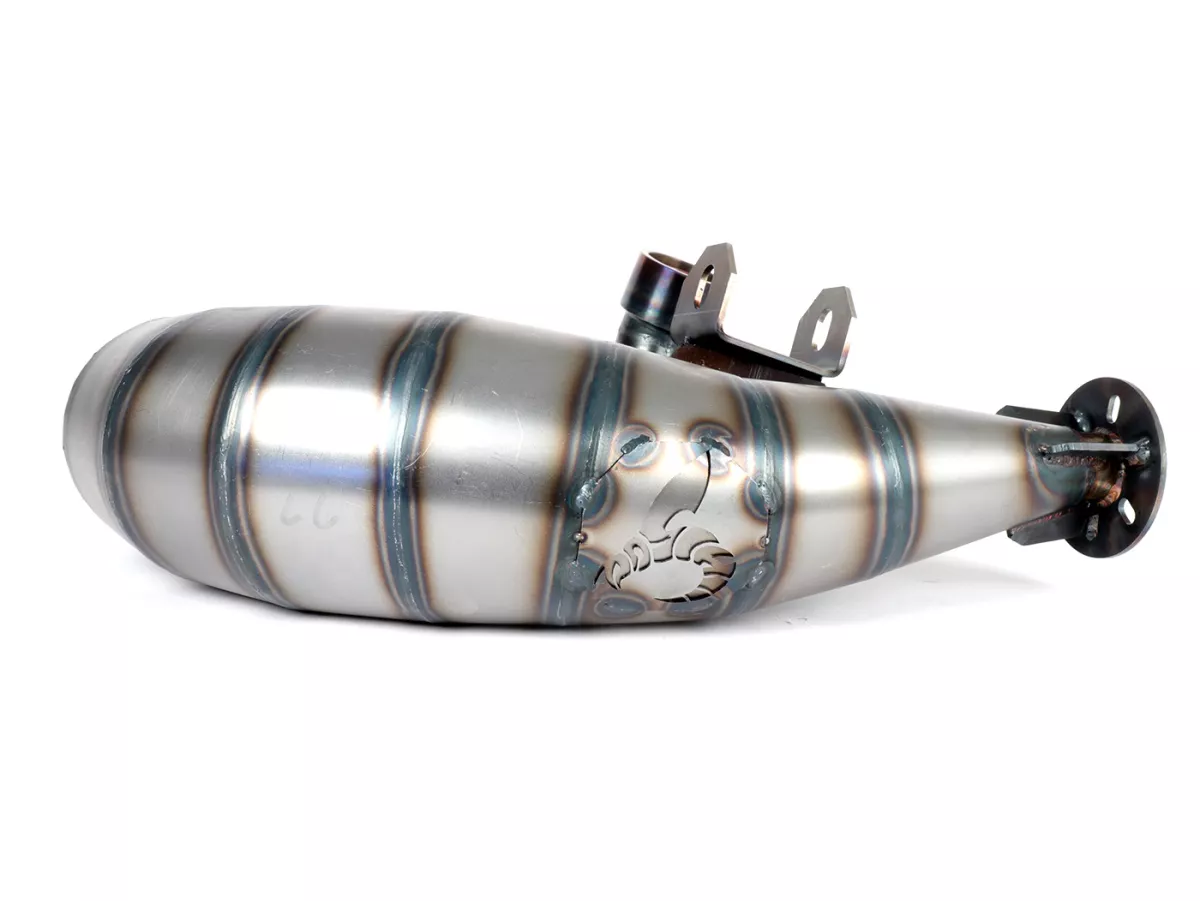 Exhaust -POSCH PERFORMANCE NESSI- Vespa PX200, Rally200, exhaust stub Ø44,5mm for e.g. Malossi 210 Sport, MHR210/221