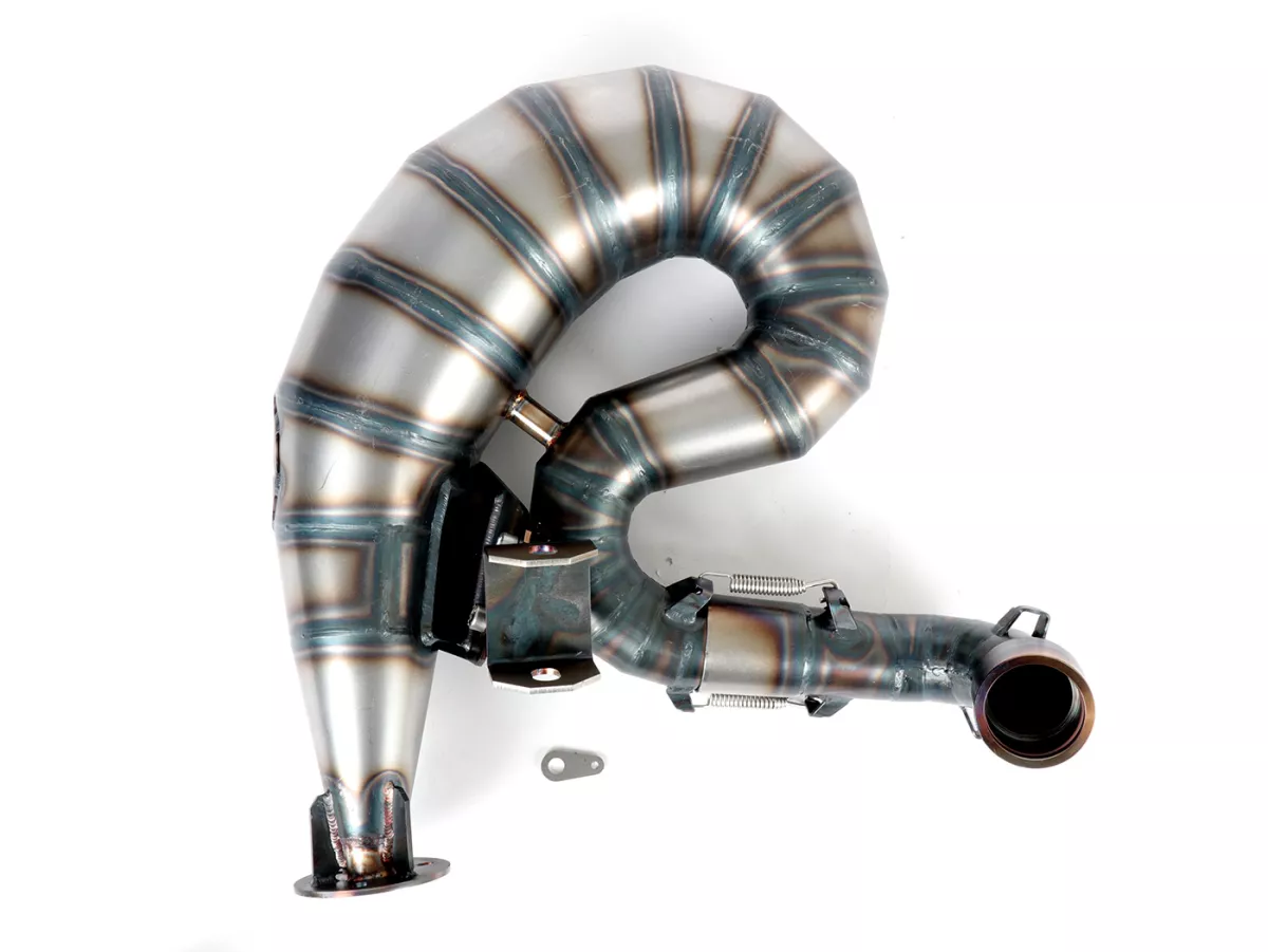 Exhaust -POSCH PERFORMANCE NESSI- Vespa PX200, Rally200, exhaust stub Ø44,5mm for e.g. Malossi 210 Sport, MHR210/221