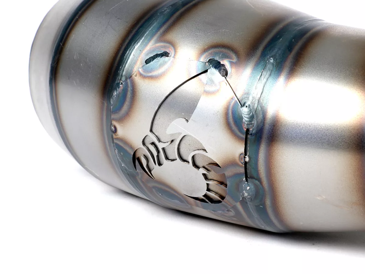 Exhaust -POSCH PERFORMANCE NESSI- Vespa PX200, Rally200, exhaust stub Ø44,5mm for e.g. Malossi 210 Sport, MHR210/221