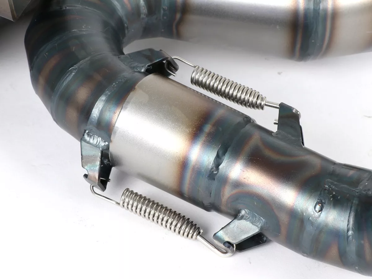 Exhaust -POSCH PERFORMANCE NESSI- Vespa PX200, Rally200, exhaust stub Ø44,5mm for e.g. Malossi 210 Sport, MHR210/221