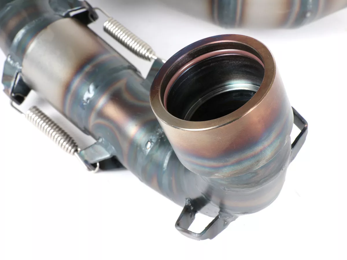 Exhaust -POSCH PERFORMANCE NESSI- Vespa PX200, Rally200, exhaust stub Ø44,5mm for e.g. Malossi 210 Sport, MHR210/221