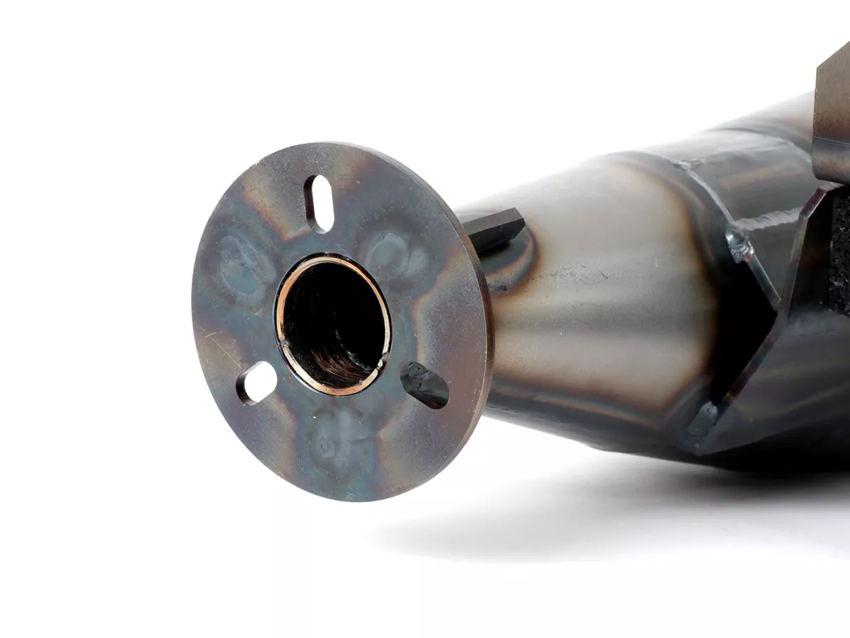 Exhaust -POSCH PERFORMANCE NESSI- Vespa PX200, Rally200, exhaust stub Ø44,5mm for e.g. Malossi 210 Sport, MHR210/221