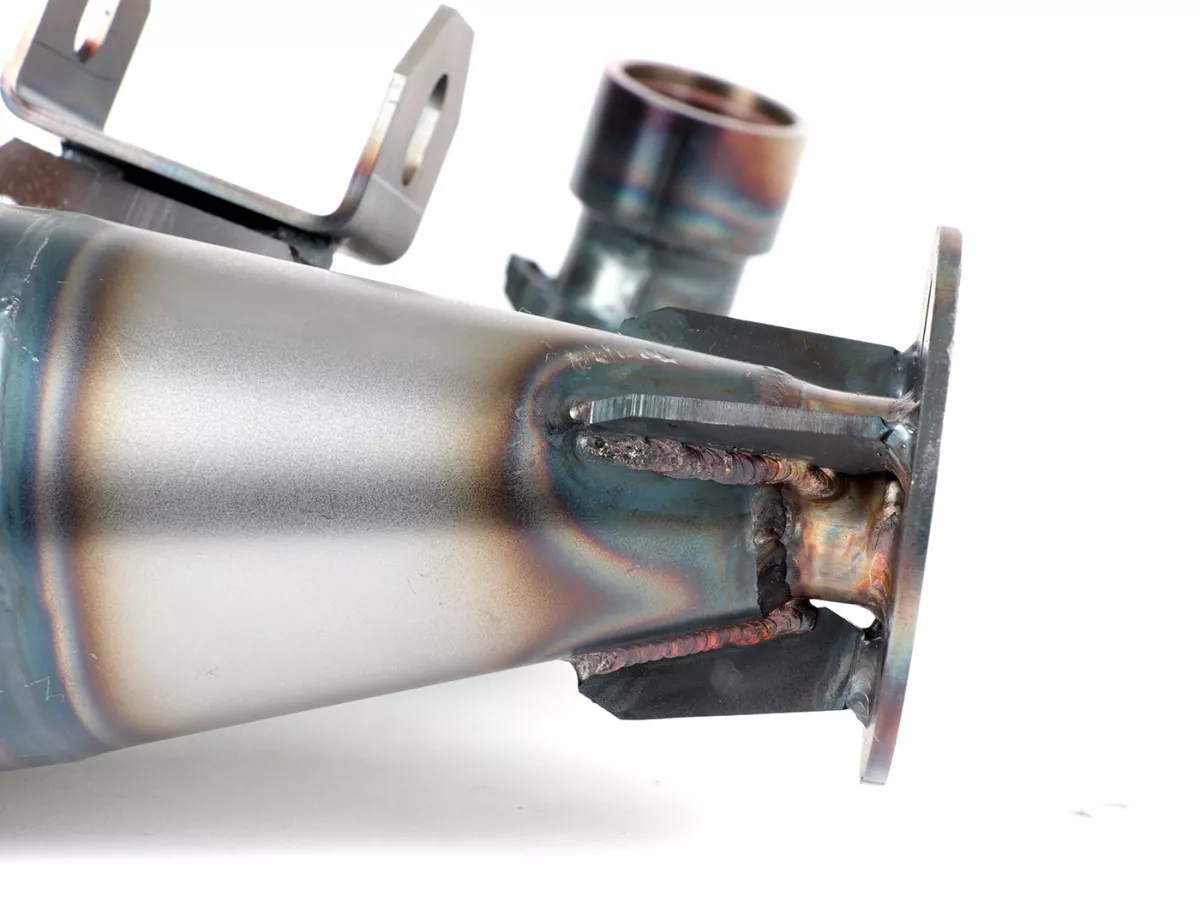 Exhaust -POSCH PERFORMANCE NESSI- Vespa PX200, Rally200, exhaust stub Ø44,5mm for e.g. Malossi 210 Sport, MHR210/221