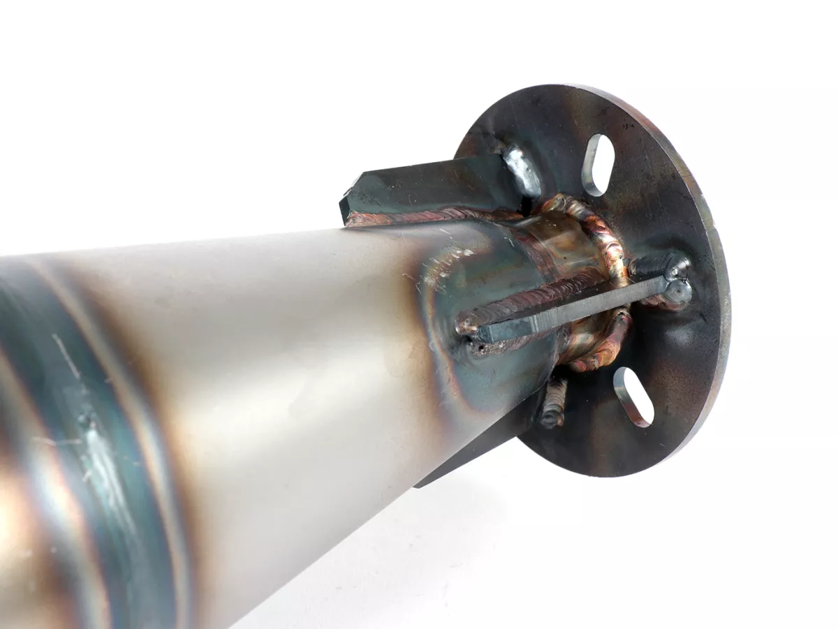 Exhaust -POSCH PERFORMANCE NESSI- Vespa PX200, Rally200, exhaust stub Ø44,5mm for e.g. Malossi 210 Sport, MHR210/221