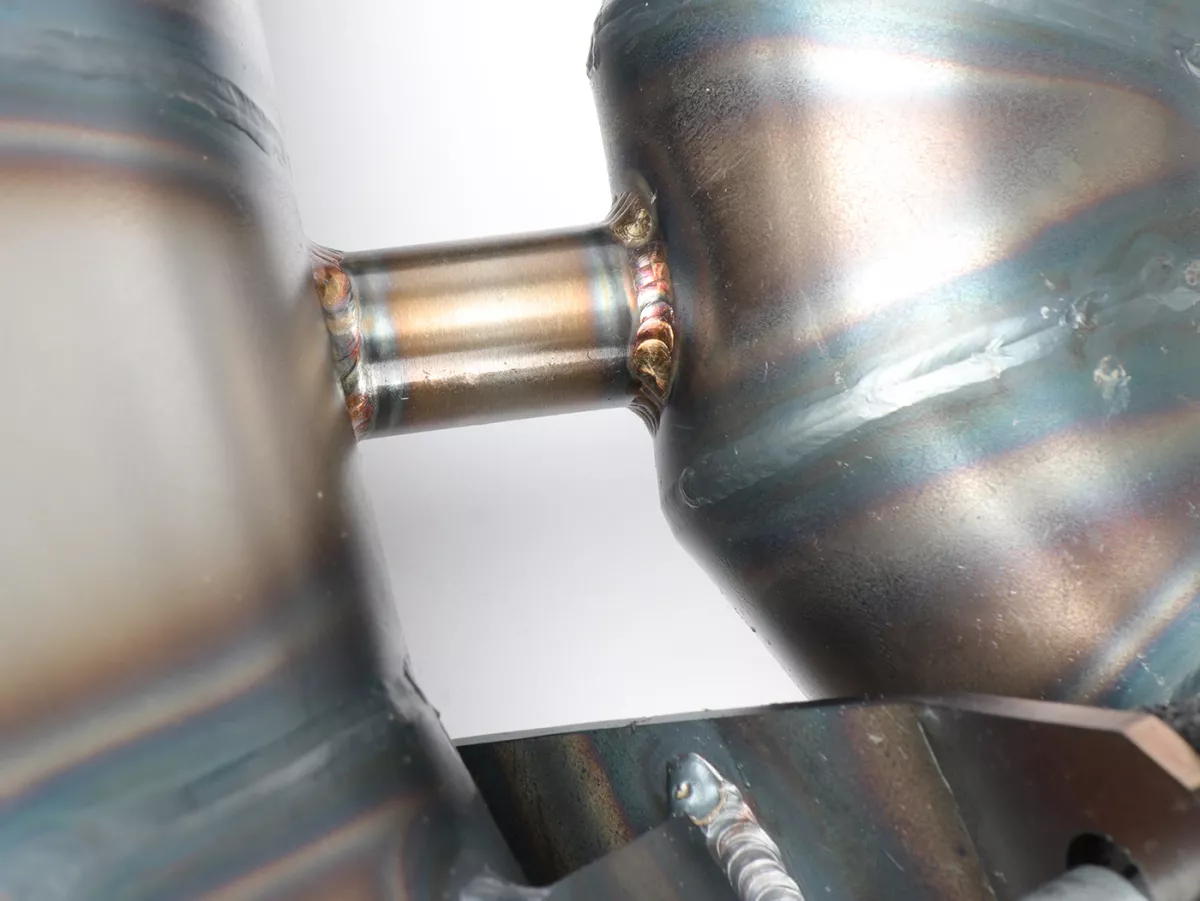 Exhaust -POSCH PERFORMANCE NESSI- Vespa PX200, Rally200, exhaust stub Ø44,5mm for e.g. Malossi 210 Sport, MHR210/221