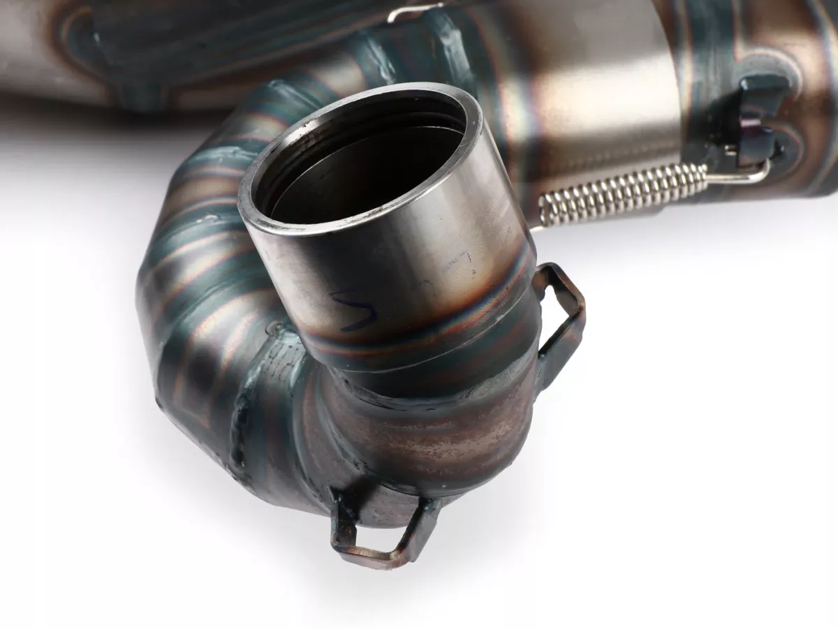 Escape -POSCH PERFORMANCE RACING RESI- Vespa PX200, Rally200, brida Ø45mm para Quattrini M232 y M244