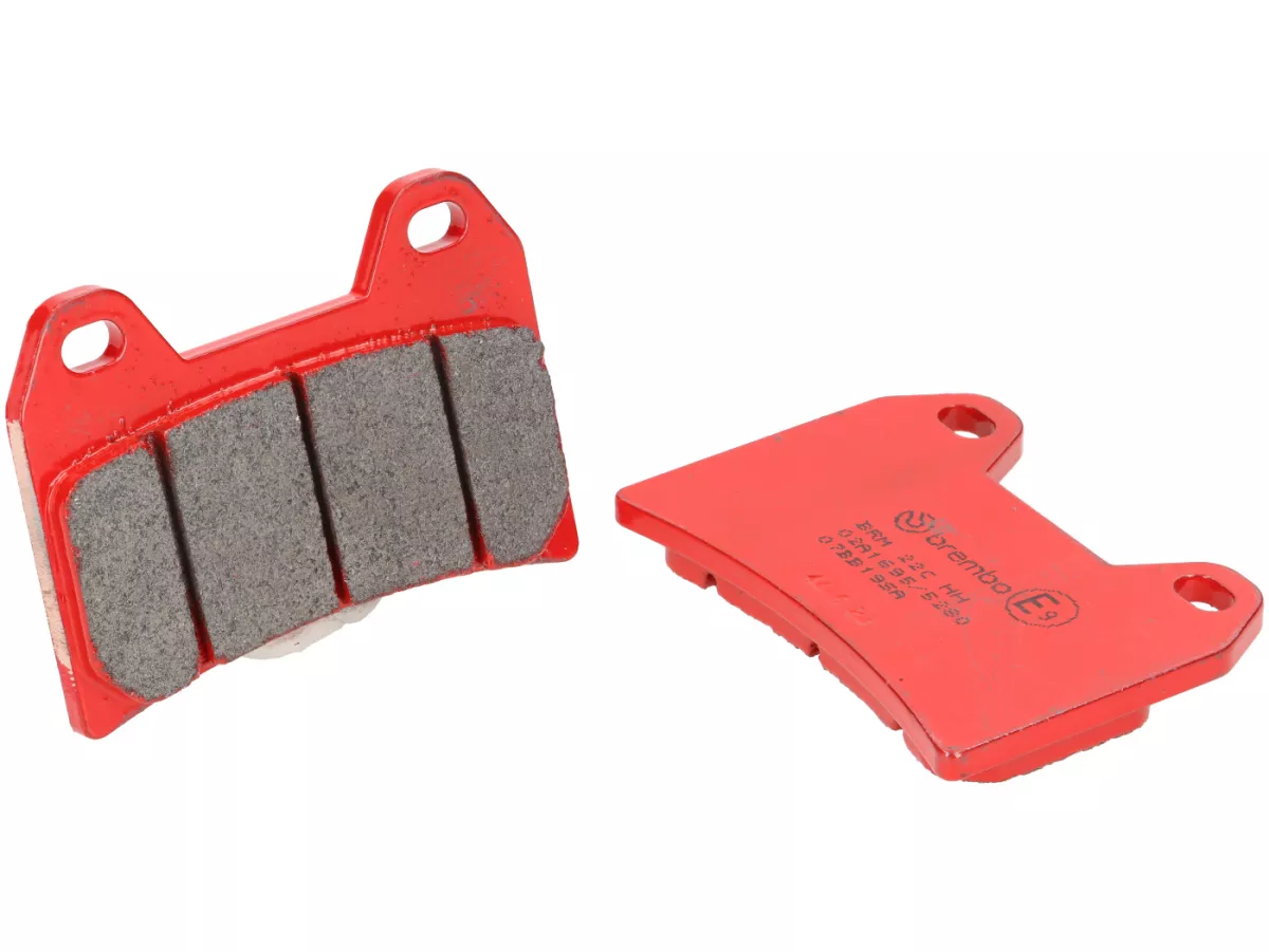 Pastiglie freno anteriori -PORCO NERO- (con ABE) -per pinza freno PORCO NERO POWER CNC by Spiegler a 4 pistoncini