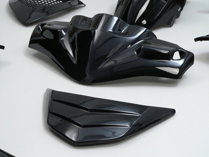Kit carrénage -EDGE- 13 Npieces - Peugeot Speedfight2 - noir métal