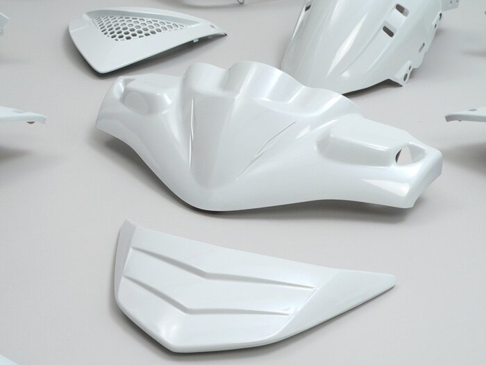 Set kuipdelen -EDGE- 13 stuks - Peugeot Speedfight2- wit metallic