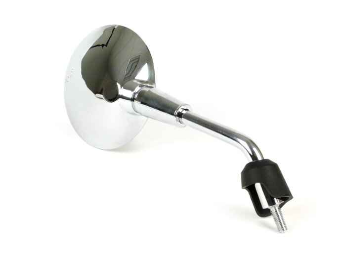 Espejo -MOTO NOSTRA Shorty- Vespa GTS 125-300 HPE (2019-2022), Vespa Primavera 50-150, Vespa Sprint 50-150 - se puede utilizar a la derecha y a la izquierda - cromado