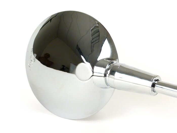 Espejo -MOTO NOSTRA Shorty- Vespa GTS 125-300 HPE (2019-2022), Vespa Primavera 50-150, Vespa Sprint 50-150 - se puede utilizar a la derecha y a la izquierda - cromado