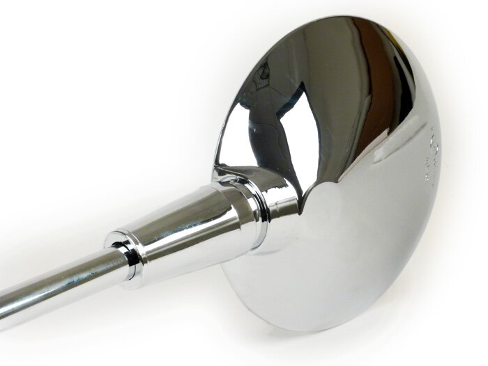 Specchio -MOTO NOSTRA Shorty- Vespa GTS 125-300 HPE (2019-2022), Vespa Primavera 50-150, Vespa Sprint 50-150 - utilizzabile a destra e a sinistra - cromato