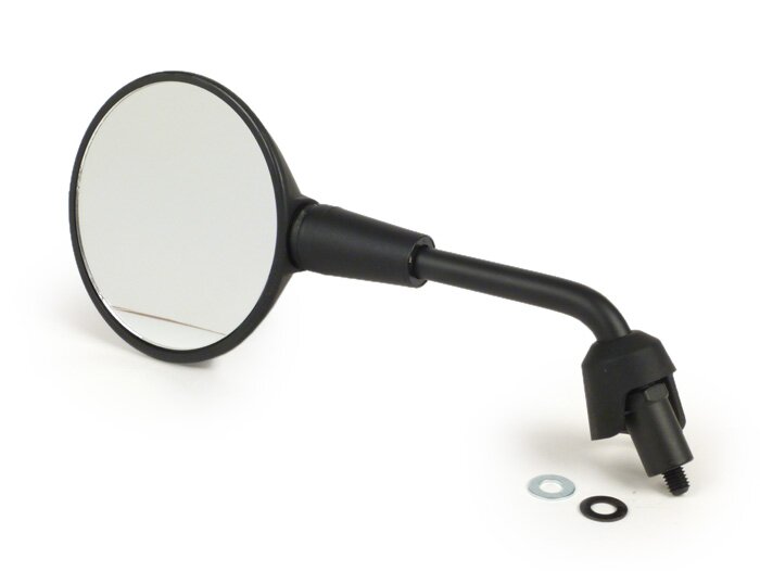 Spiegel -MOTO NOSTRA Shorty- Vespa GTS 125-300 HPE (2019-2022), Vespa Primavera 50-150, Vespa Sprint 50-150 - links en rechts te gebruiken - zwart mat
