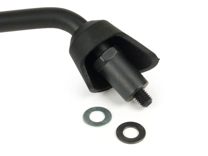 Spiegel -MOTO NOSTRA Shorty- Vespa GTS 125-300 HPE (2019-2022), Vespa Primavera 50-150, Vespa Sprint 50-150 - links en rechts te gebruiken - zwart mat