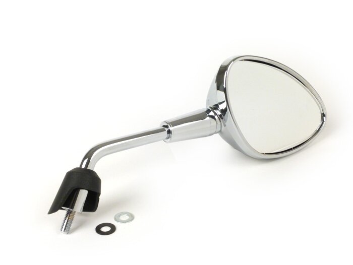Mirror -MOTO NOSTRA Shorty- Vespa GTS 125-300 HPE (2019-2022), Vespa Sprint 50-150, Vespa Primavera 50-150 - chrome - rhs