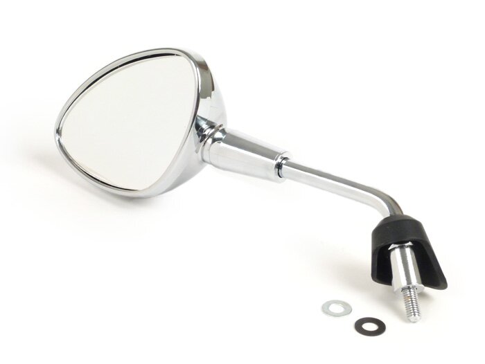 Mirror -MOTO NOSTRA Shorty- Vespa GTS 125-300 HPE (2019-2022), Vespa Sprint 50-150, Vespa Primavera 50-150 - chrome - lhs