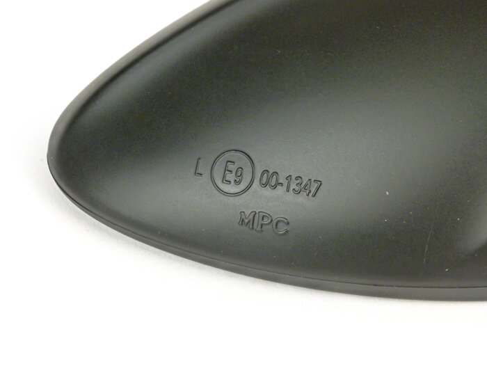 Spiegel -MOTO NOSTRA Shorty- Vespa GTS 125-300 HPE (2019-2022), Vespa Sprint 50-150, Vespa Primavera 50-150 - zwart mat - rechts