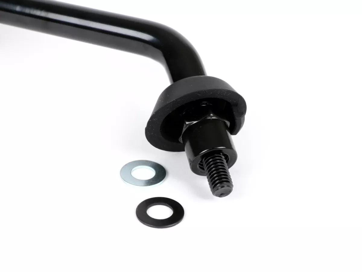 Espejo -MOTO NOSTRA Shorty- Vespa GTS 125-250-300, GTL 125 (ZAPM 31101) - utilizable a izquierda y derecha - acabado negro satinado - rosca M8 derecha