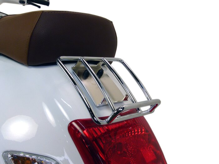 Bagagerek achter -MOTO NOSTRA, Sprint Rack- Vespa GT, GTL, GTV (-2014), GTS (-2014), GTS Super (-2014), GT60 - 125-200-250-300cc - chroom