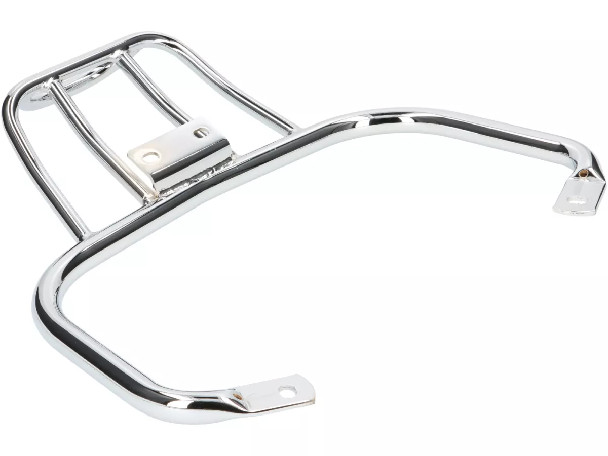 Portaequipajes trasero -MOTO NOSTRA, con asa de agarre para el pasajero- Vespa GT, GTL, GTV, GTS, GTS Super, GTS HPE, GT60 - 125-310 - cromado