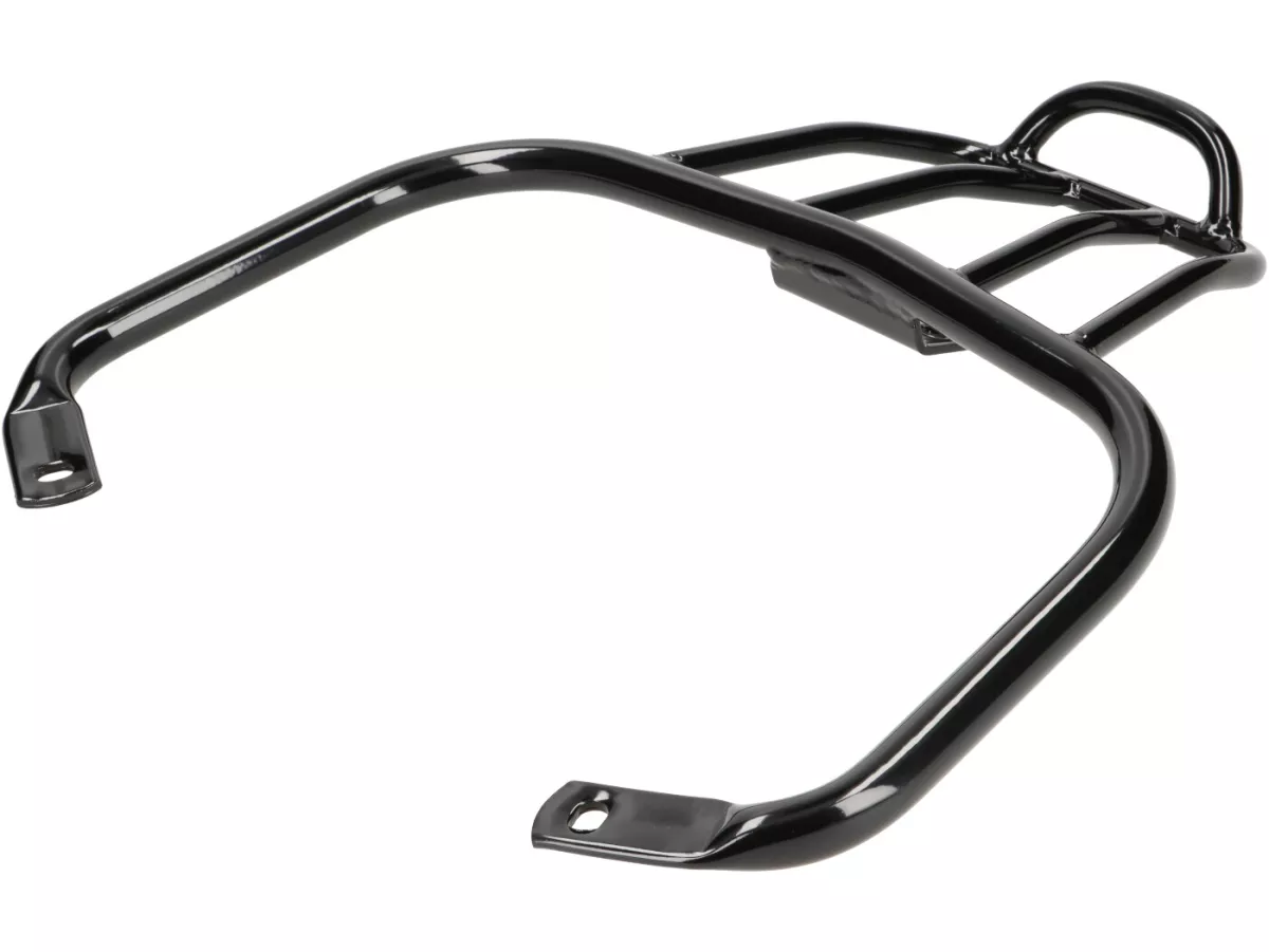 Rak bagasi belakang -MOTO NOSTRA, dengan pegangan penyangga - Vespa GT, GTL, GTV, GTS, GTS Super, GTS HPE, GT60 - 125-310 - hitam mengkilap