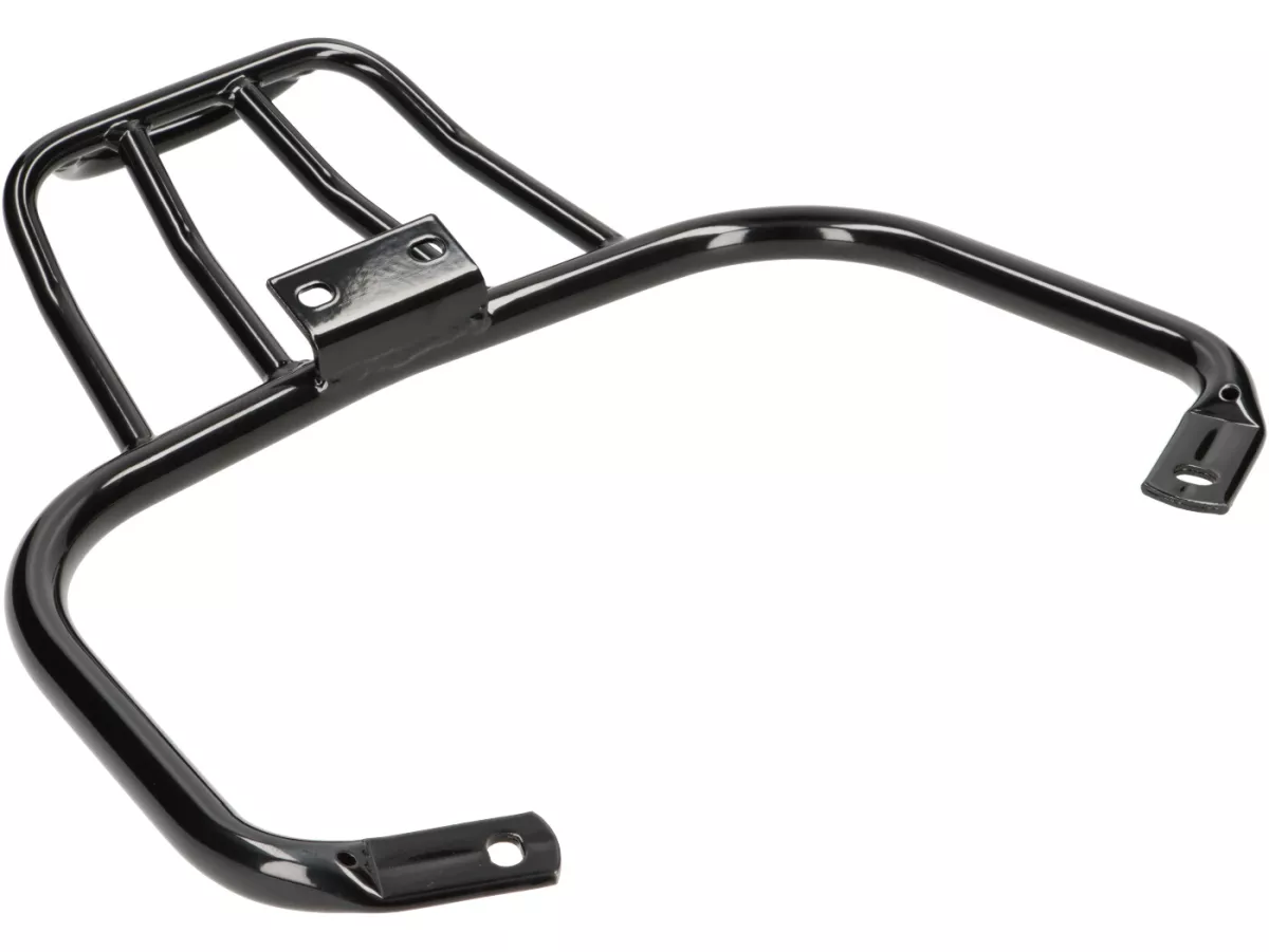 Rak bagasi belakang -MOTO NOSTRA, dengan pegangan penyangga - Vespa GT, GTL, GTV, GTS, GTS Super, GTS HPE, GT60 - 125-310 - hitam mengkilap