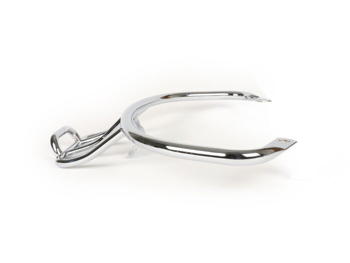 Portaequipajes trasero -MOTO NOSTRA, con asa para el pasajero- LX50, LX125, LX150, Vespa LXV50, LXV125, Vespa S50, S125, S150 - cromado