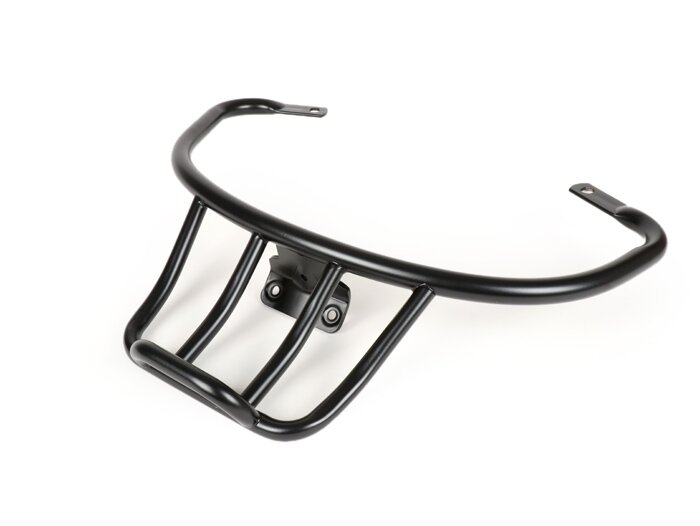 Portapacchi posteriore -MOTO NOSTRA, con maniglia per il passeggero- LX50, LX125, LX150, Vespa LXV50, LXV125, Vespa S50, S125, S150 - nero opaco