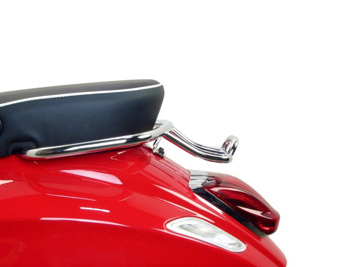 Porte bagages arrière -MOTO NOSTRA, avec poignées passager- Vespa Primavera 50 (ZAPC53100, ZAPC53200), Vespa Primavera 125 (ZAPM81100), Vespa Primavera 150 (ZAPM81200), Vespa Sprint 50 (ZAPC53101, ZAPC53201), Vespa Sprint 125 (RP8M82111, ZAPM81300, ZAPM81