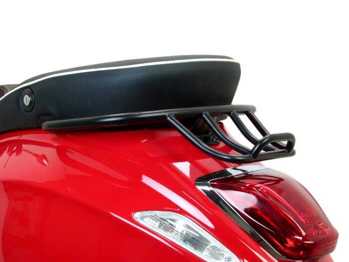 Porte bagages arrière -MOTO NOSTRA, avec poignées passager- Vespa Primavera 50 (ZAPC53100, ZAPC53200), Vespa Primavera 125 (ZAPM81100), Vespa Primavera 150 (ZAPM81200), Vespa Sprint 50 (ZAPC53101, ZAPC53201), Vespa Sprint 125 (RP8M82111, ZAPM81300, ZAPM81