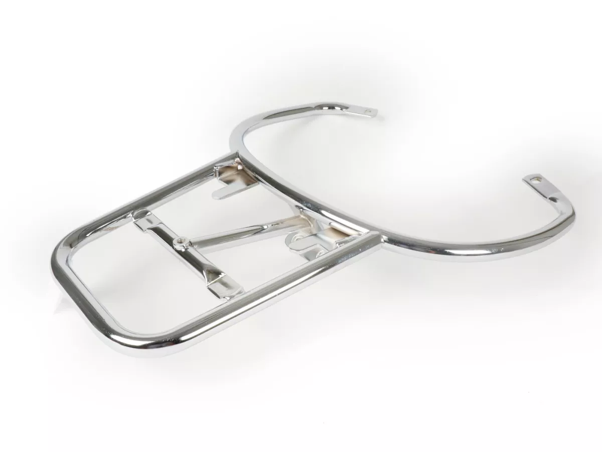 Pembawa casing atas belakang (untuk casing atas Piaggio asli) -MOTO NOSTRA- Vespa GT, GTL, GTV, GTS, GTS Super, GT60 - 125-200-250-300cc - Chrome