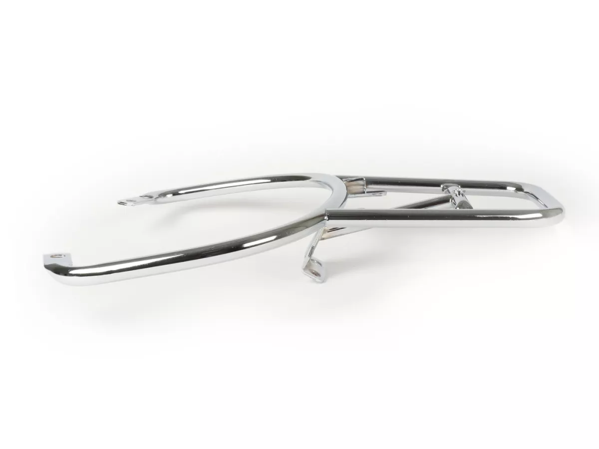 Pembawa casing atas belakang (untuk casing atas Piaggio asli) -MOTO NOSTRA- Vespa GT, GTL, GTV, GTS, GTS Super, GT60 - 125-200-250-300cc - Chrome