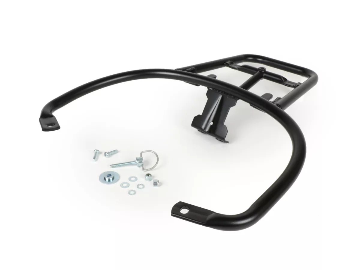 Pembawa casing atas belakang (untuk casing atas Piaggio asli) -MOTO NOSTRA- Vespa GT, GTL, GTV, GTS, GTS Super, GT60 - 125-310 - hitam matt