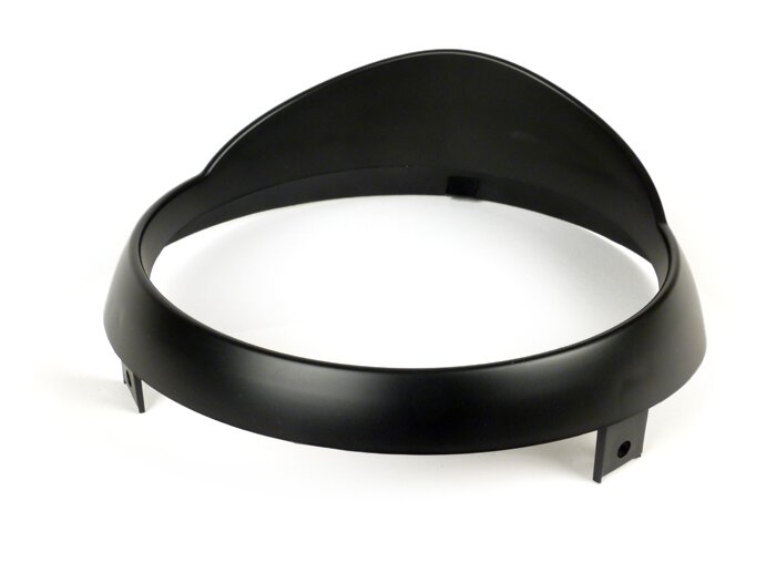 Täckring för strålkastare -MOTO NOSTRA- Vespa Primavera (2013-) - plast, matt svart