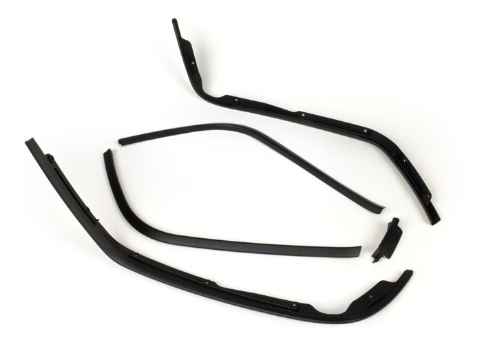 Leg shield beading set -MOTO NOSTRA Notte- Vespa Primavera (2013-), Vespa Sprint (2013-) - matt black