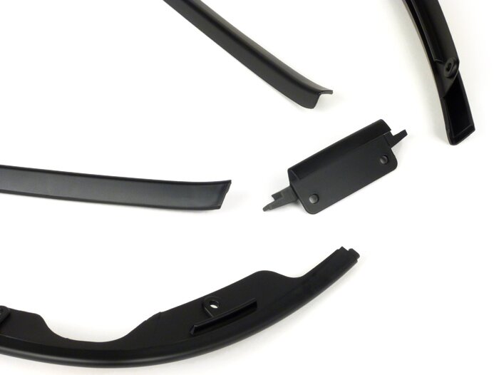 Leg shield beading set -MOTO NOSTRA Notte- Vespa Primavera (2013-), Vespa Sprint (2013-) - matt black