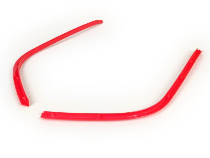 Estribo de protección de bordes -MOTO NOSTRA- Vespa Primavera (2013-), Vespa Sprint (2013-) - rojo